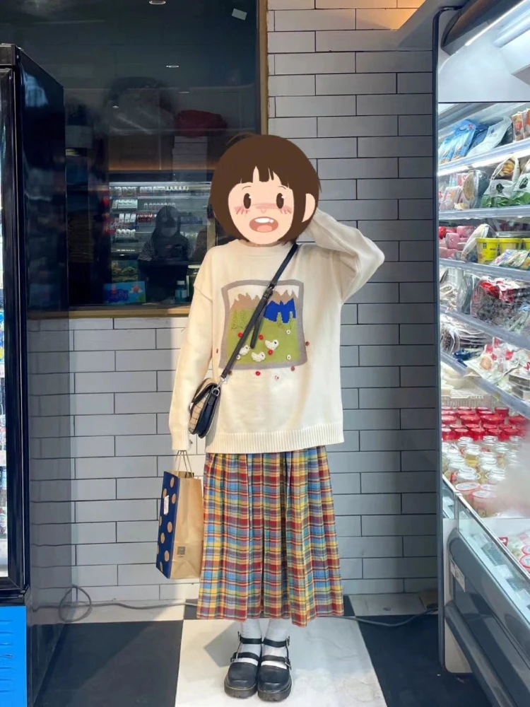 Женская винтажная юбка Korobov из искусственной шерсти