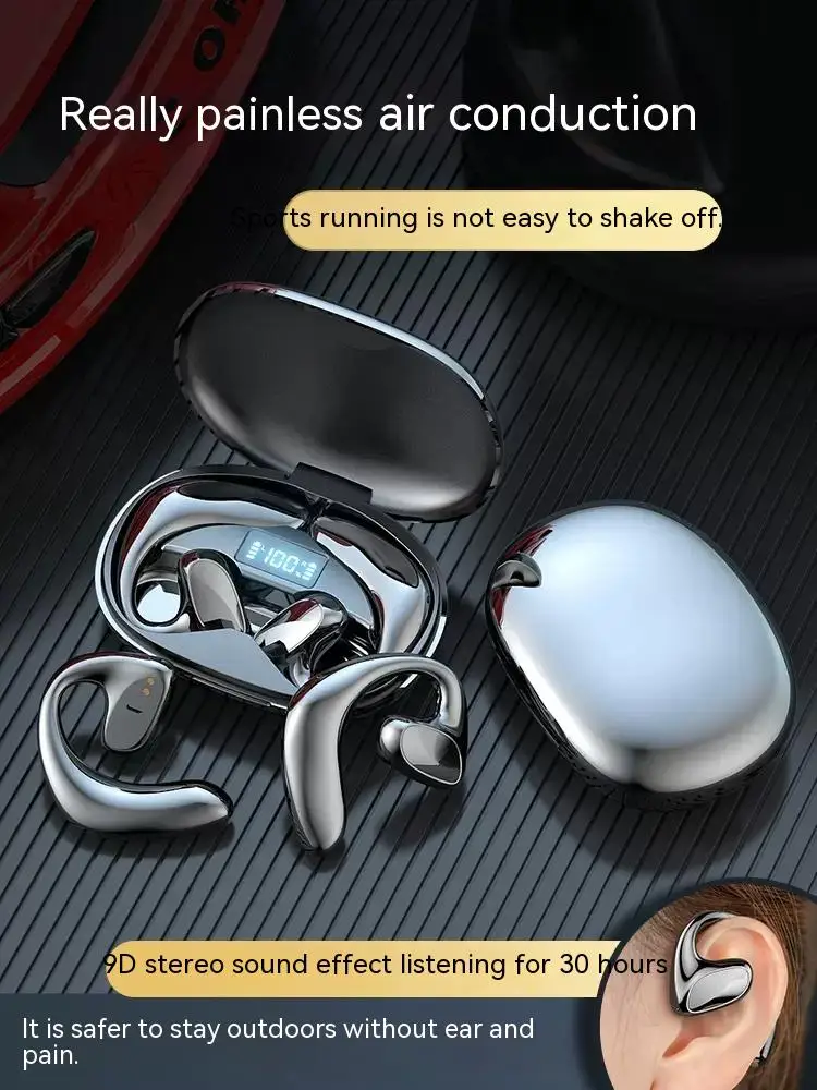 

TWS Bluetooth 5.2 Earphones WIth Mic Wireless Headphones HiFi Stereo Ear Hook Earbuds Noise Reduction Sports Waterproof Headsets