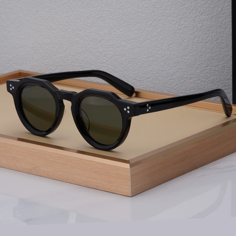 Высококачественные ацетатные солнцезащитные очки для мужчин и женщин овальные