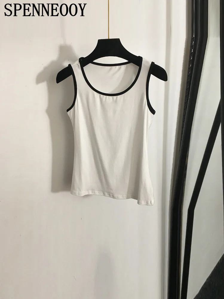 Женский Повседневный Кардиган с круглым вырезом SPENNEOOY подиумный Белый Топ