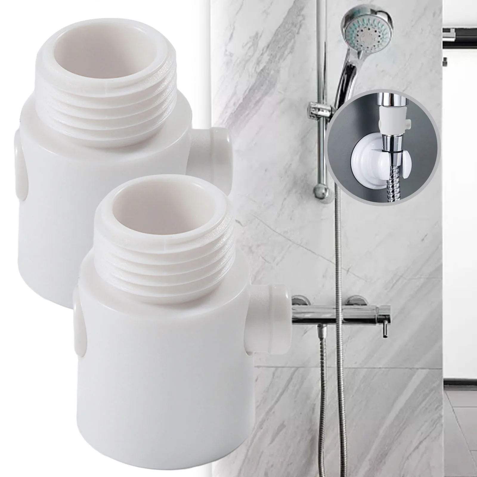 

1/2 Pcs Shower Flow Water Stop Valve One-Button Pause Water Controller ABS Shower Head Shut-off Valve Bathroom Accessories