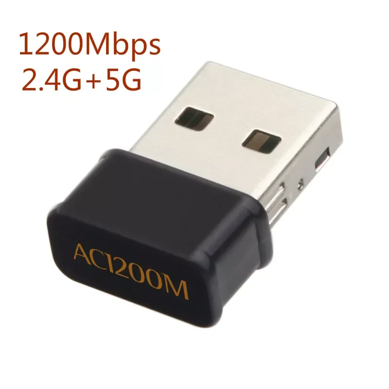 

USB Wi-Fi адаптер двухдиапазонный 2,4 ГГц 5 ГГц USB беспроводная Wi-Fi сетевая карта для Windows Mac OS настольного ноутбука