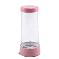 handheld rotating flour sieve transparent manual flour sifter sugar shaker dispenser kitchen accessories home baking pastry tool