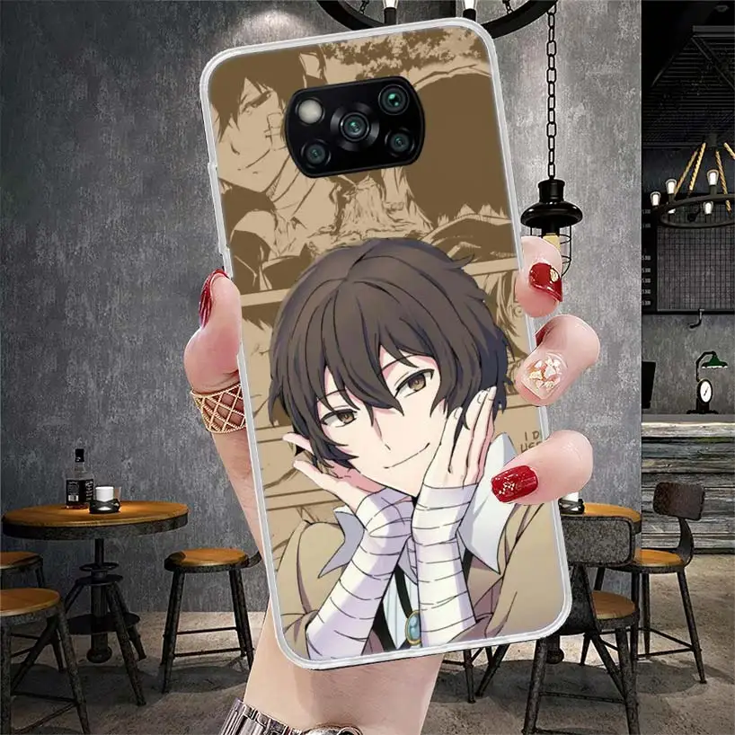 Чехол для телефона с изображением бродячих собак Dazai Xiaomi Poco X6 X5 X4 X3 Nfc F6 F5 Pro F4 F3 M5S M5