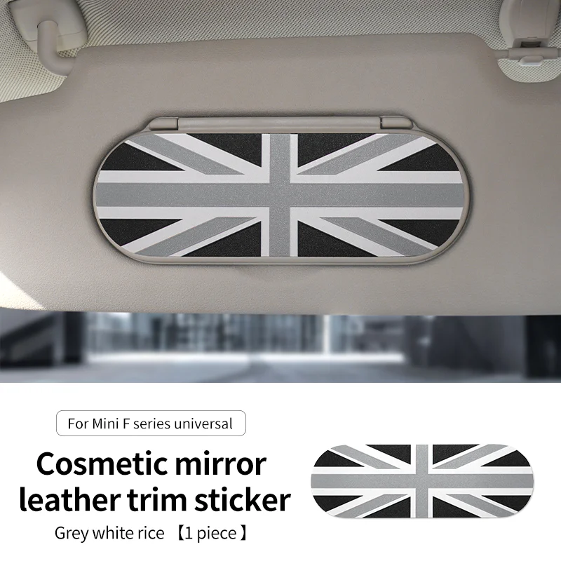 

Кожаная наклейка на солнцезащитный козырек автомобиля для Mini Cooper R56 R55 R60 F56 F55 F54 F60 Clubman Countryman, зеркало для макияжа, задние наклейки, наклейка