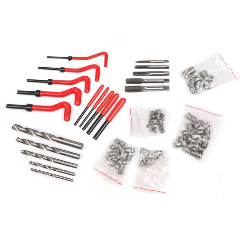 

BMDT-Thread Repair Tool 131Pcs For Restoring Damaged Thread Spanner Wrench Twist Drill Bit Hand Tool