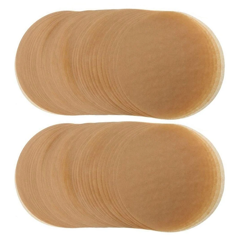 

7-дюймовые коричневые пергаментные бумажные вкладыши премиум-класса для фритюрницы, неприлипающие вкладыши для фритюрницы, 200 шт.