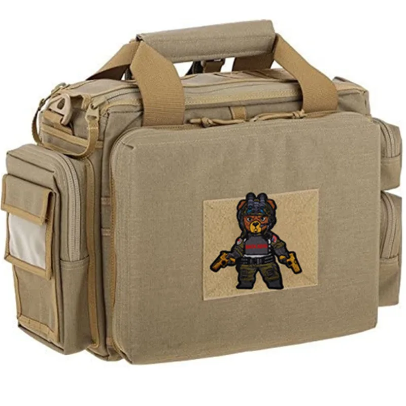 Нашивки с вышивкой черепа на крючках съемные значки Sewings военная тактическая