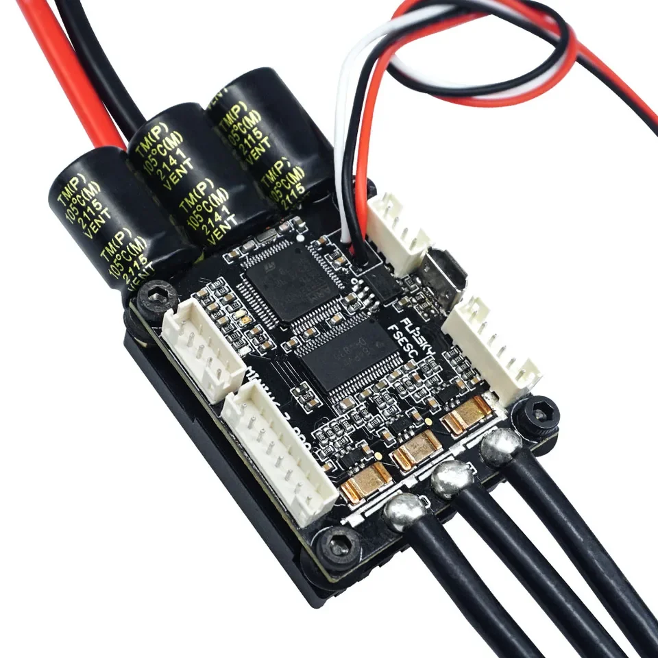 Фото FLIPSKY Mini FSESC6.7 70A с алюминиевым анодированным радиатором, бесщеточный регулятор скорости с открытым исходным кодом для электроскейтбордов и серфбордов №1