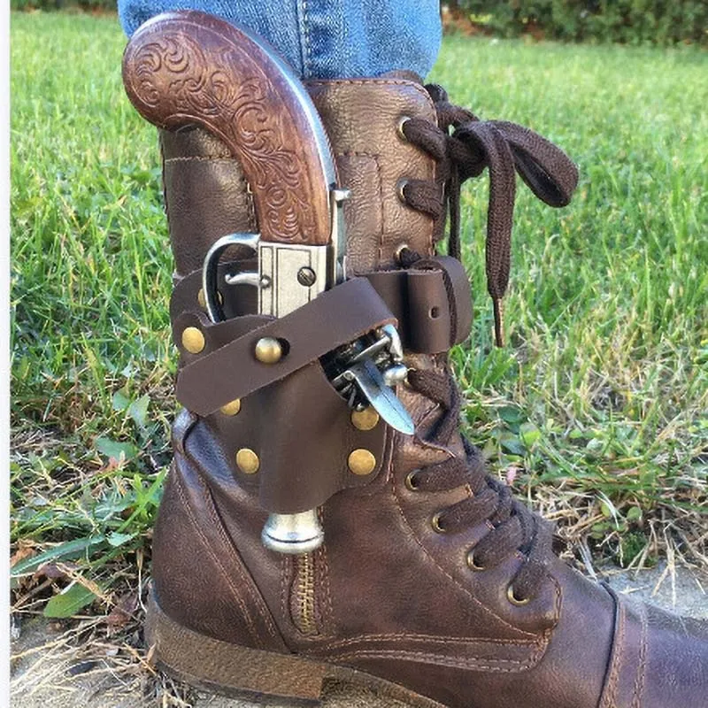 Кобура с пистолетом и кожаной сумкой на плечо для косплея игры &quotРенессанс