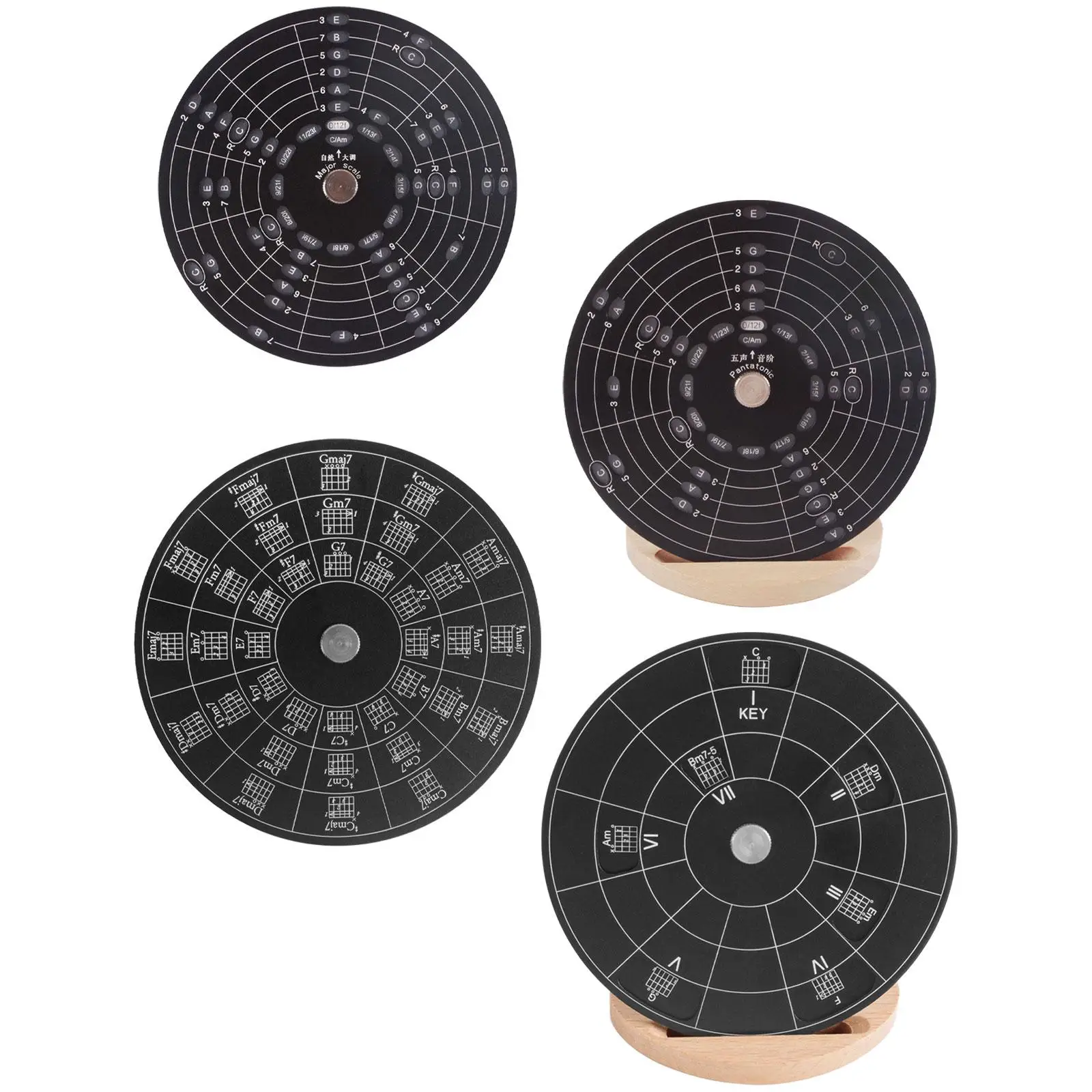 Устройство Circle of Fifths Chords музыкальное колесо из алюминиевого сплава для обучения