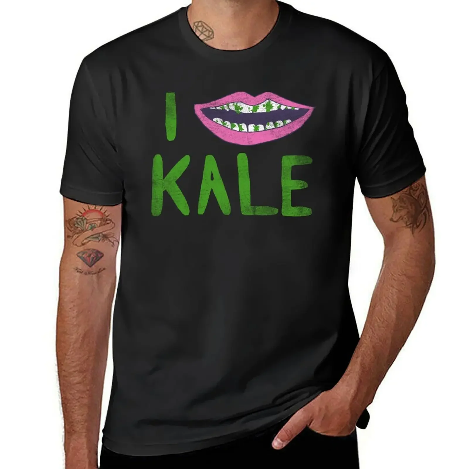 Футболка I Heart Kale мужская одежда тяжелая весовая эстетичная футболки для мужчин