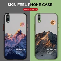 for huawei honor 50 20 pro 20s 8x 8s case mountain painted phone cover for huawei y7 y9 prime y9s y6 pro y6s y6p y8p y7a case