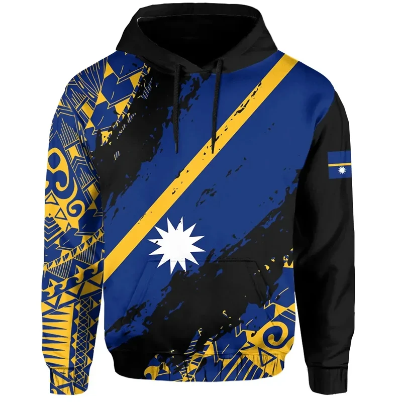 Мужская повседневная толстовка с капюшоном и принтом