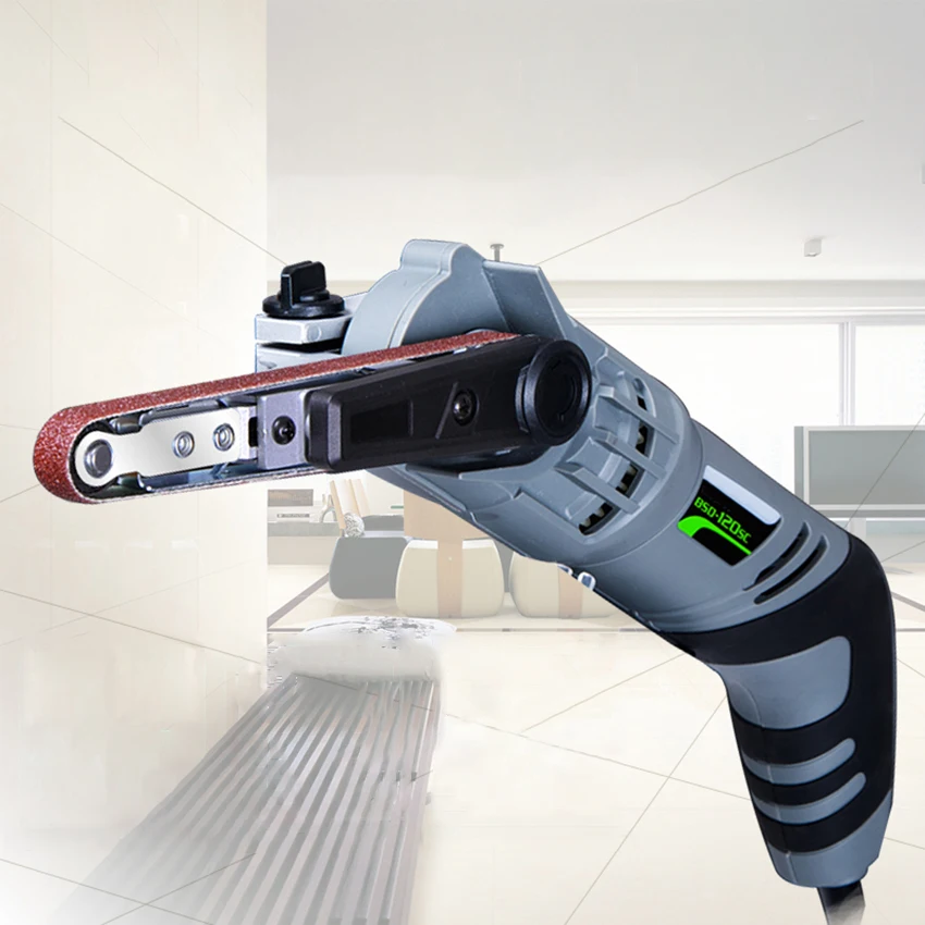 Ручной Электрический мини-шлифовальный станок, 260 Вт, 6 скоростей, с 3 абразивными лентами, 220 В