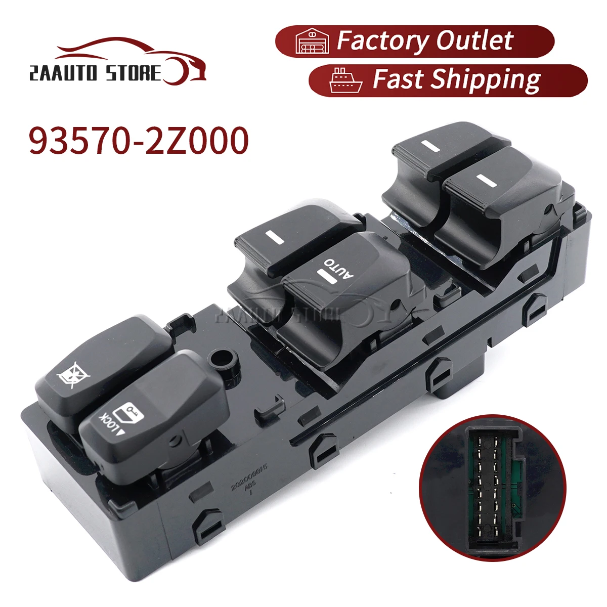 

93570-2Z000 For Hyundai Tucson IX35 2010-2015 Auto Power Window Switch Control Car Parts Accessories Lifter Regulator 16Pins