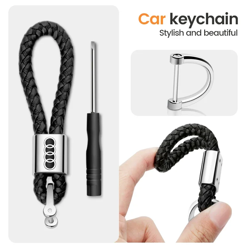 Автомобильный ручной брелок из цинкового сплава аксессуары для ключей Audi A4 A3 A5 A6