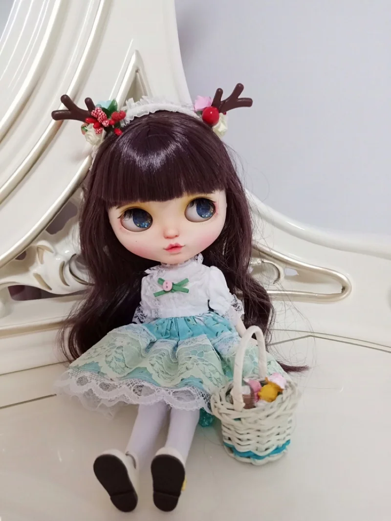 

Set 1 kawaii deer style dress Clothes For Blyth Doll 11'' 11.5'' Accessories Gifts