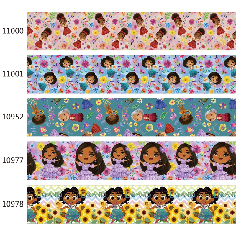 

Handmade Bows Fabric 7/8" 22MM Floral Encanto Printed Disney Ribbon