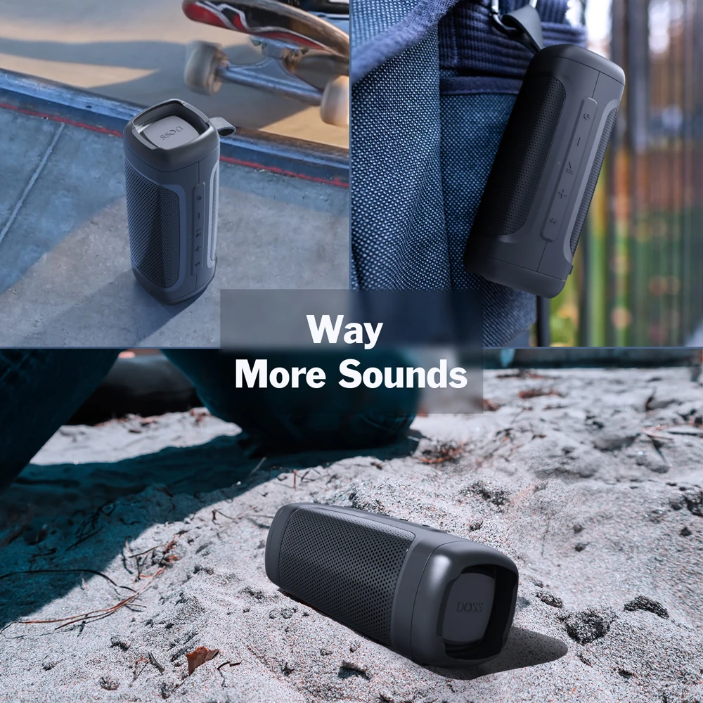 DOSS SoundBox Extreme Portable Wireless Bluetooth Speaker Powerful Stereo Bass Sound Box IPX6 Waterproof Outdoor 20 Hrs Playtime images - 6