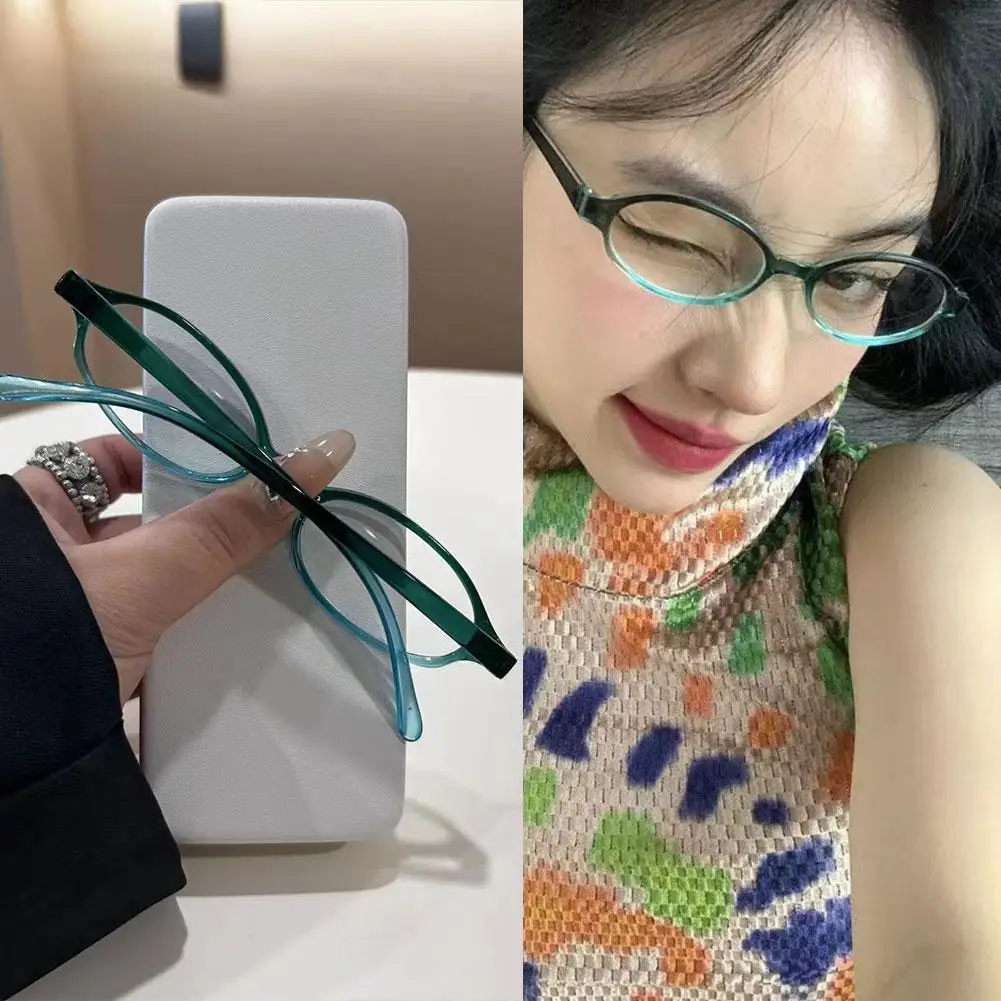 Очки в круглой оправе стиле ретро для близорукости