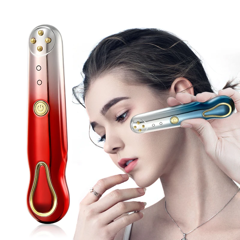 

2022 Top Sell Product RF Vibrating Eye Beauty Device Face Skin Lifting Firming EMS Massager For Wrinkle Reduction Beauty Eye Pen