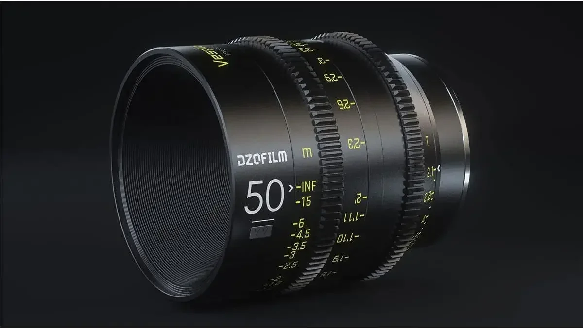 Фото Премиальный кинокинематографический объектив DZOFILM Vespid Prime 50mm T2.1 2026 года для полнокадровых камер/Vista Vision, байонет EF №4