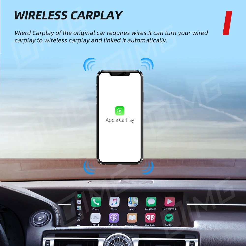 Wireless CarPlay Box for Benz Audi VW Skoda Honda Toyota Mazda Fiat Ford