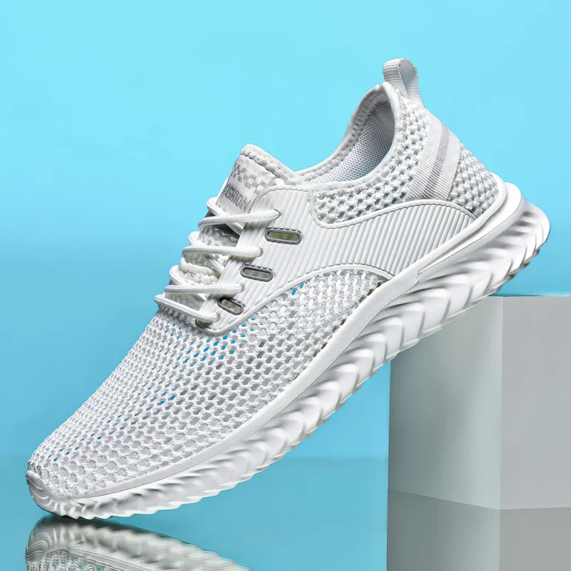

New Original Men's Shoes Light Sneakers Man Breathable Mens Casual Shoe Tenis Lace-up Men Shoes Loafers Plus Size 50 Summer 2020