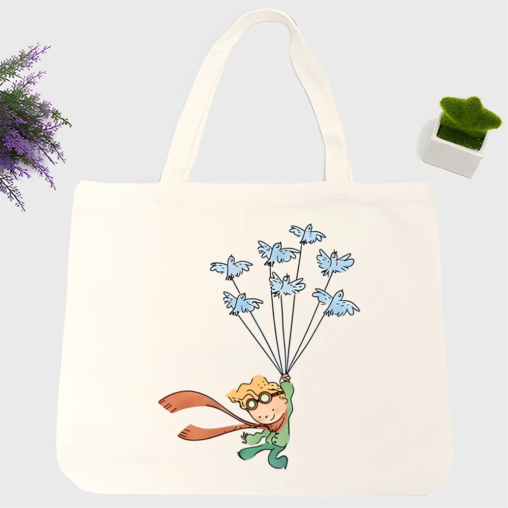 Сумка для покупок Little Prince мультяшный рисунок лисы искусственная сказка