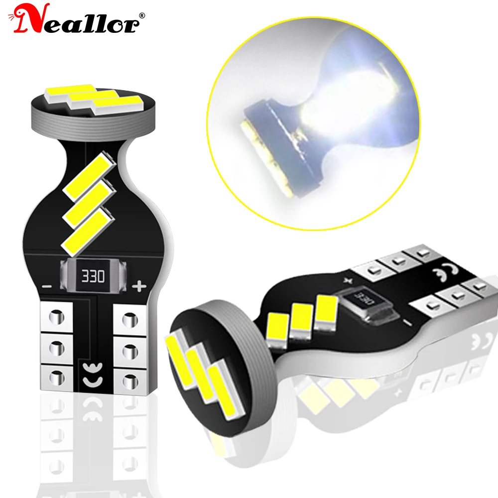 

2x W5W светодиодный T10 светодиодный ные лампы Canbus 4014 SMD для парковочных огней автомобиля, внутренняя карта, Купольные огни 12 В, белые фонари 5w5