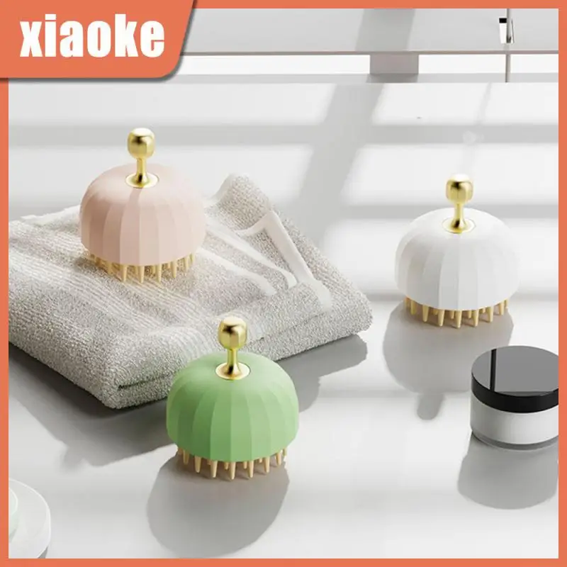 

Adult Male And Female Shampoo Massage Comb Cute Design Hair Shower Brush Comb Handheld Round Scalp Massager Hair Care Soft Teeth