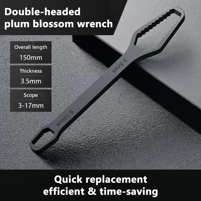 

Самозатягивающийся двусторонний гаечный ключ Seametal 3-17 мм 8-24 мм