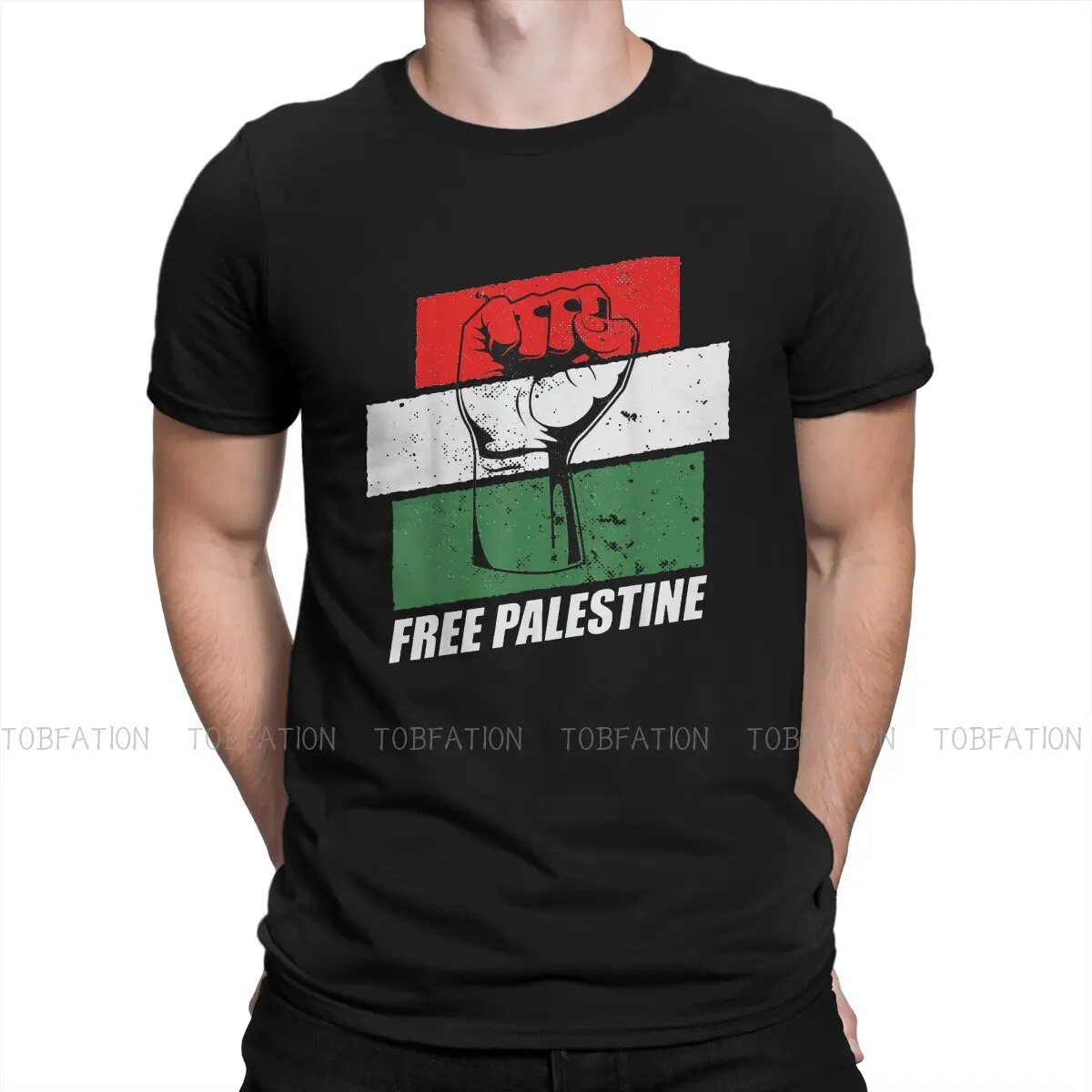 

Free Palestine Essential T Shirt Classic Punk Big size Crewneck TShirt Big sales Harajuku Men's Clothing