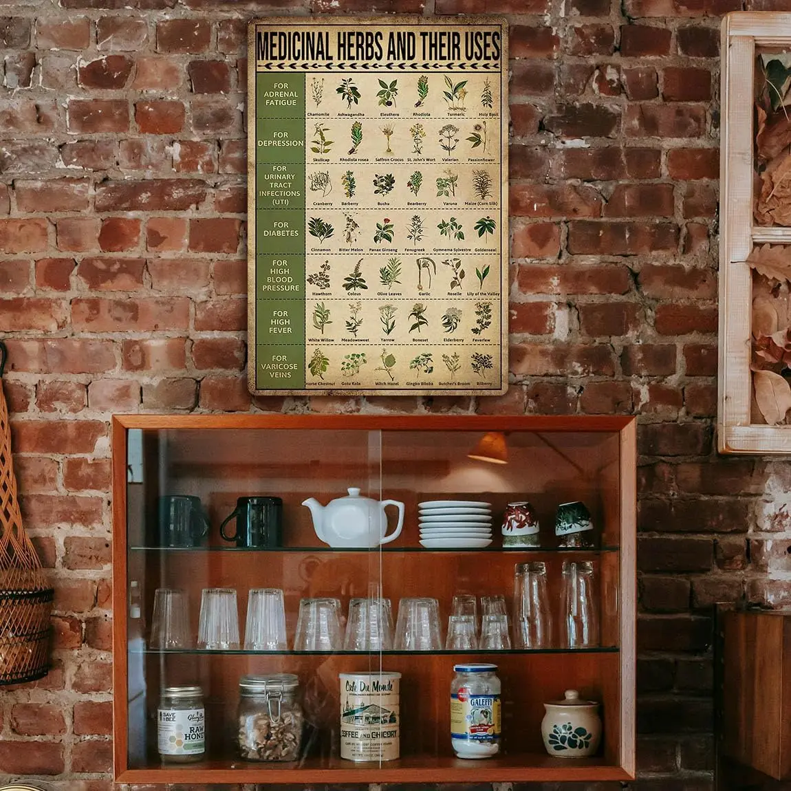 Ykfss винтажные знания о травах металлический жестяной знак домашних плакат знаки