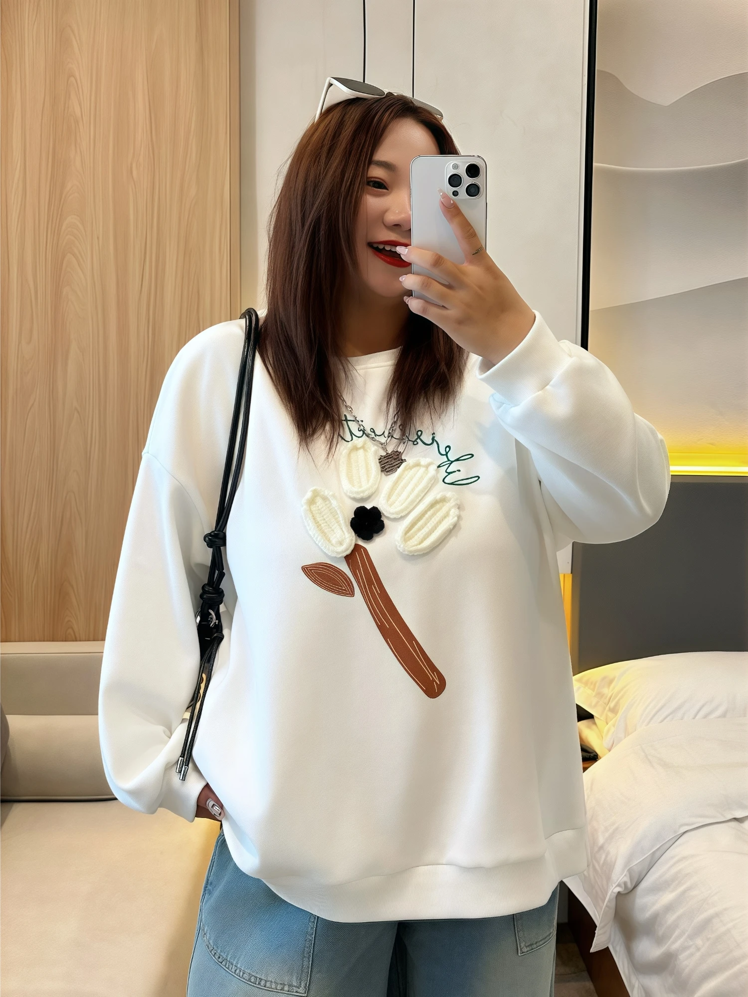 Плюс размер [Liu Taihou] 2035 Женская одежда больших размеров Chubby Girl Idle Sle Утягивающий