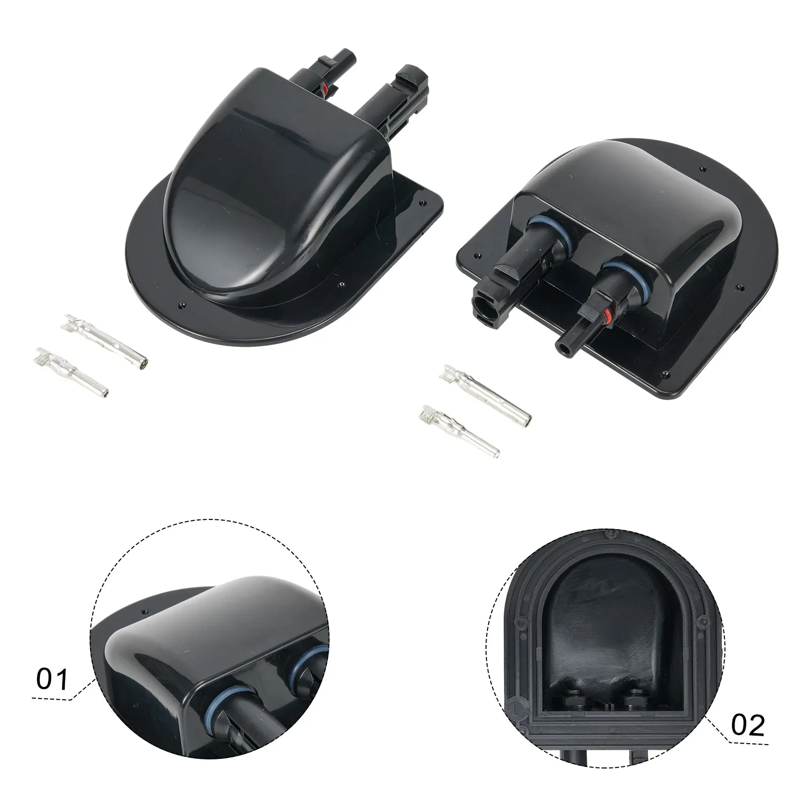 Солнечный кабельный ввод Солнечная соединительная коробка Соединения панелей