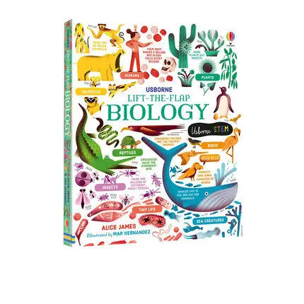 

MiluMilu Usborne Lift-the-Flap биологическая доска для окрашивания на английском языке