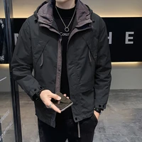 new solid color hooded jackets mens windbreaker casual 2022 spring autumn jacket outwear coats male tops clothing big size m 4xl