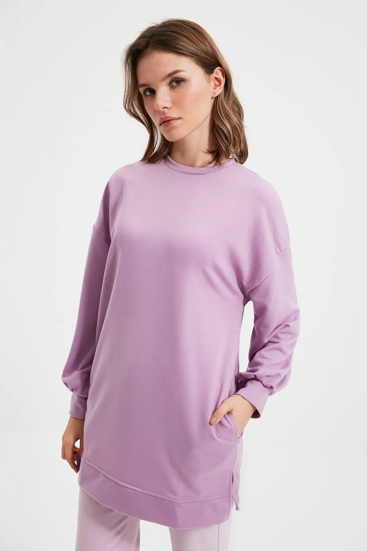 

Trendyol Bike Collar Back Zipper Sweatshirt TCTAW22TW0182