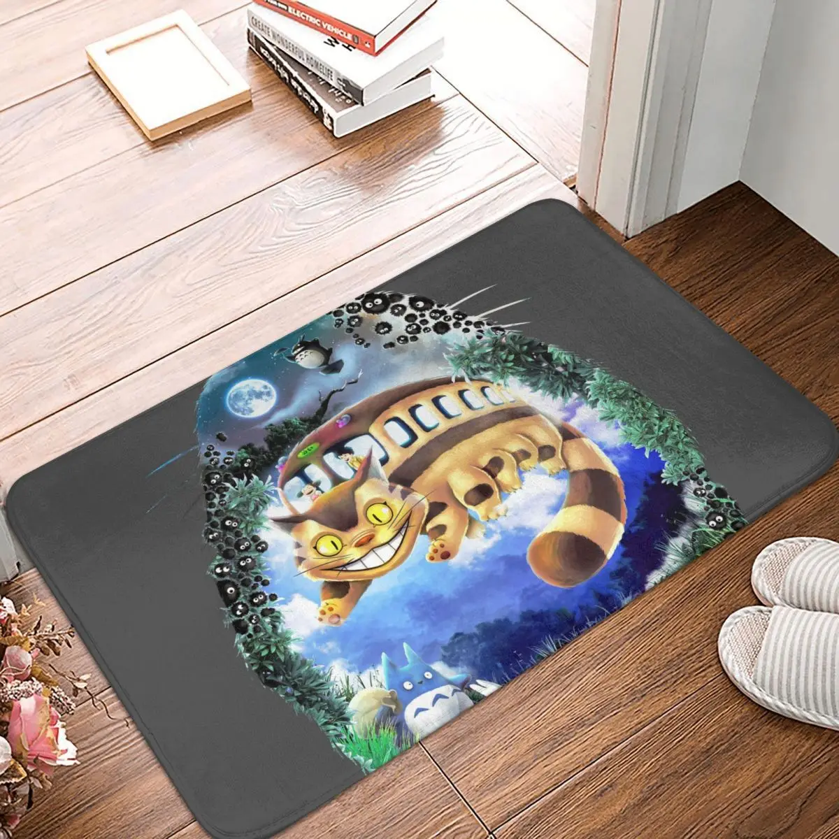 

Totoro Animated Film Kitchen Non-Slip Carpet A Night Of Fun With Your Neighbor Living Room Mat Doormat Home Decoration Rug