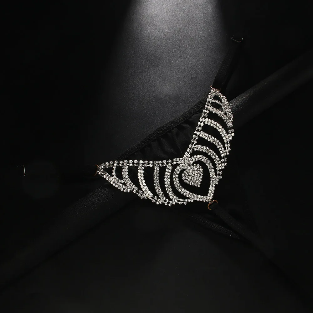 Модное женское бикини-стринги в виде сердечек сексуальное пляжное многослойное