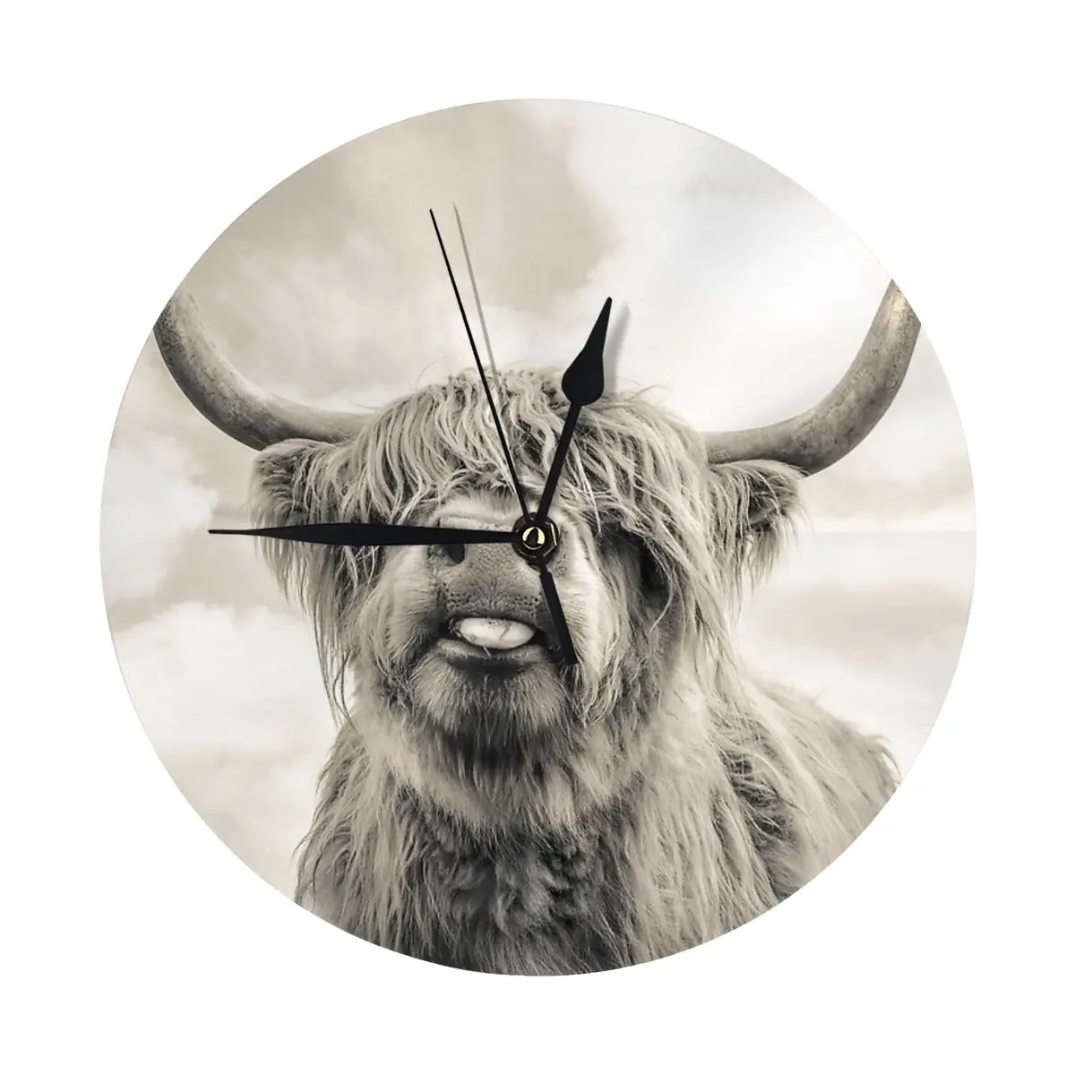 Настенные часы Cheeky Highland в форме коровы украшение для комнаты круглые необходимые