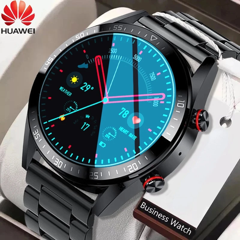 

Новинка 2022, смарт-часы Huawei с экраном 454*454, всегда отображают время, звонки по bluetooth, умные часы для локальной музыки, мужские наушники TWS