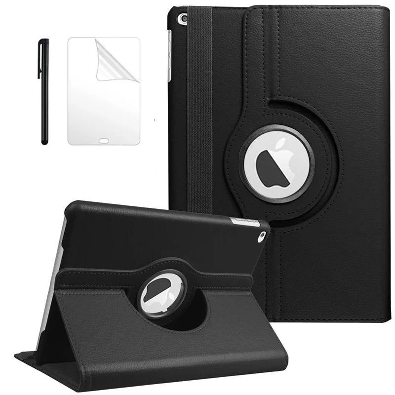 

360 Degree Rotating PU Leather Case For New iPad 7th 10.2 inch with Auto Sleep Wake Stand Cover For iPad 10.2 2021 Case