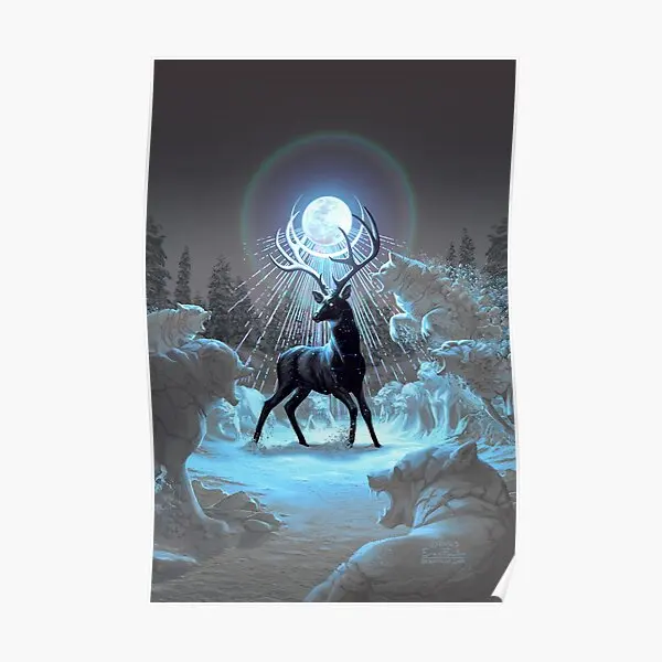 

Зимний съемный ночной плакат, современный смешной фотографический фон с фотографией, винтажная Настенная картина, художественное украшение, картина без рамки