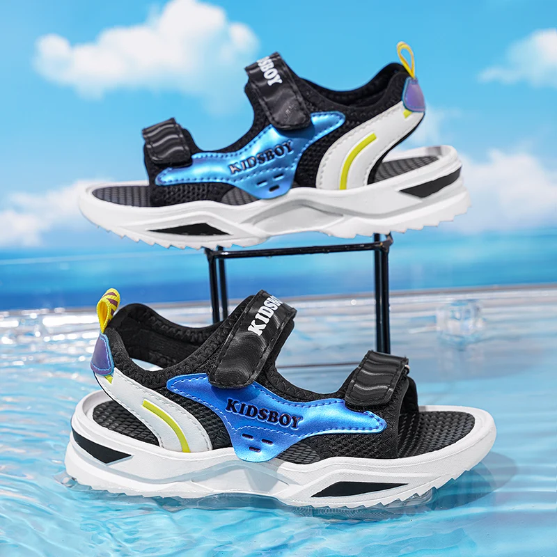 

Nieuwe Collectie Kinderen Schoeisel Gesloten Teen Sandalen Voor Kleine En Grote Sport Kids Zomer Schoenen Eur Size27-40 Fashion