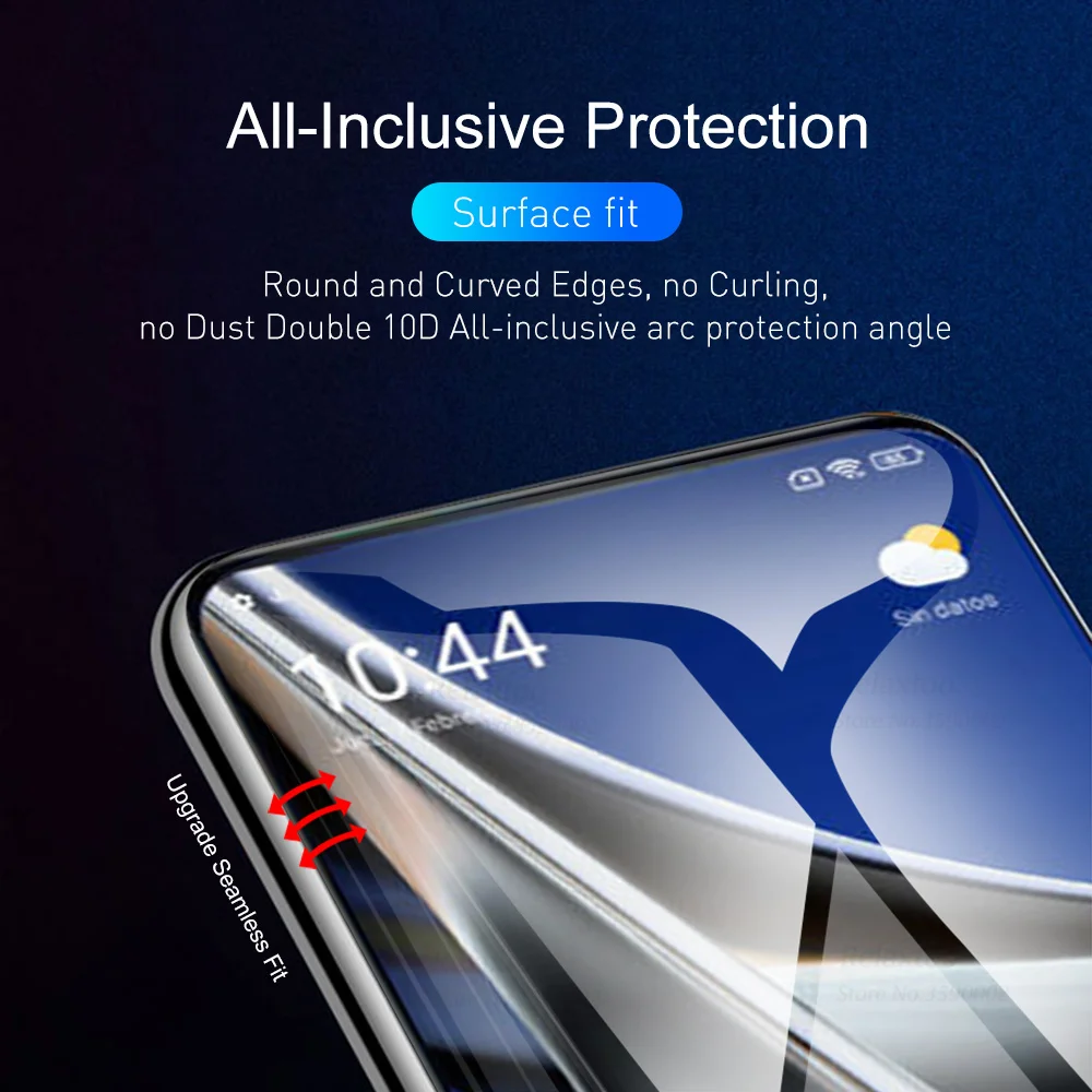 2 шт. полностью изогнутая Гидрогелевая пленка для Poco X4 Pro 5G F4 GT M4 4G NFC Poxo M3 X3 F3 F1 F M X 3 4