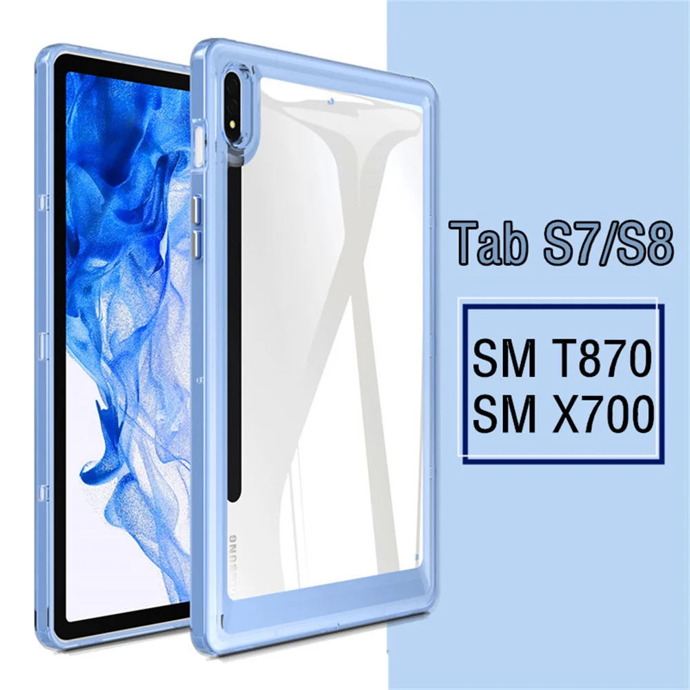 

Tablet Case for Samsung Galaxy Tab S7 Case SM T870 T875 T878 Hard PC Cover for Galaxy Tab S8 Case SM-X700 SM-X706.11inch Funda