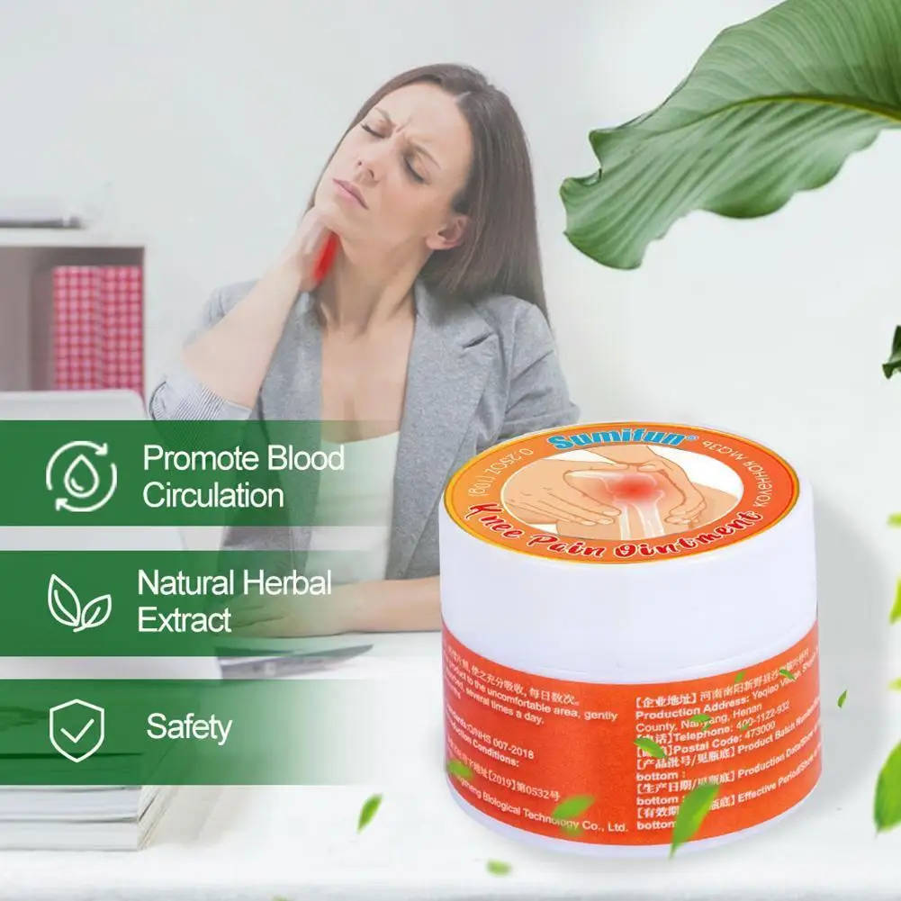 

10g Knee Pain Relief Cream Meniscus Joint Sprain Analgesic Ointment Rheumatoid Plaster Arthritis Treat Care O2i8